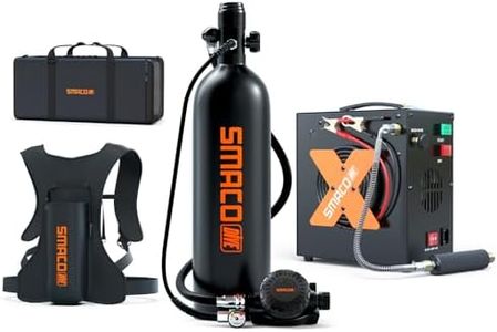 SMACO S700 Plus Mini Scuba Tank 1.9L Portable Diving Tank Reusable Pony Bottle for Underwater Exploration Lung Air Tank Kit Diving Cylinder for Emergency Rescue Boat Cleaning Backup Air Source