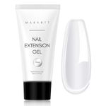 Makartt Poly Nail Gel, Nail Extension Gel 50ML, Builder Gel Nail Extension White Pink Nude Clear Rosy Gel for Technician Starter DIY Salon Design