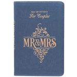 Mr. and Mrs. 366 Blue Faux Leather Devotions for Couples