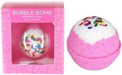 Birthday Cake Bath Bombs, Stocking Stuffers, Incredible Scent, USA Made, Kids Safe Ingredients, Won't Stain Tub, 1 Bath Bomb for Women & Kids Bubble Bath by Two Sisters