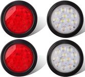 4Pcs 4 Inch Round LED Tail Lights -