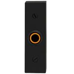 Newhouse Hardware Rectangular Lighted Wired Metal Doorbell Button in Black BT6BL, for Doorbell Chime, Buzzer, or Ringer, Door Bell Button Only, Buzzer Button with LED Button Light