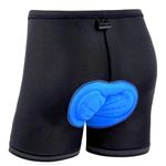 Ohuhu Cycling Shorts for Men Padded Bike Shorts 3D Padding Mens Cycling Biking Underwear Black