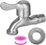 Enoch's Land Stainless Steel Garden Hose Bibb,Garden Hose Connect Bibb Spigot,1/2" Male NPT Inlet with 3/4" GHT Outlet, for Indoor and Outdoor