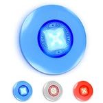 GoSports Ultimate Light Up Flying Disc - 175 Grams with 4 LEDs - Multi, Red, or Blue