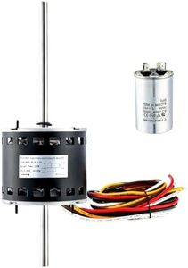 PIRIPARA D1092 RV Air Conditioner Motor with Capacitor, Direct Replacement for Coleman Mach RV AC Fan Motor, Replaces Fasco D1092 1468-3069, 1/3 HP, 115V, 1675 RPM