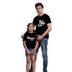 Chombooka Dad Daughter Combo T-Shirts Best Dad Ever Best Daughter Ever Black