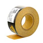 Dura-Gold Premium - 120 Grit Gold - Hook & Loop Backing Longboard Continuous Sandpaper Roll, 2-3/4" Wide, 12 Yards Long - For Automotive & Woodworking Air File Long Board Sanders, Hand Sanding Blocks