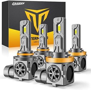 Termitor Latest 9005 H11 LED Bulbs Combo, 150,000LM High/Low Beam, 85,000+ Hour Lifespan, 6500K Cool White, Real 1:1 Halogen Size H9 HB3 Off-Road Light for Car UTV SUV, Plug N Play, Pack of 4