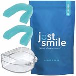 Just Smile Night Guard 2 Pack - Mouth Guard for Teeth Grinding & Clenching Teeth, Moldable & Custom Nightguard for Grinding (Aqua)