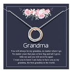 D Dongjiangjin Gift Grandma Gifts, Grandma Necklace Jewellery Presents for Grandma Nana Granny Birthday Mothers Day Gifts for Grandma from Grandchildren Granddaughter