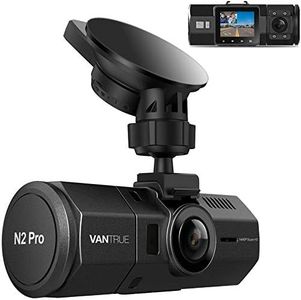 Vantrue N2 Pro Dual Dash Cam, 1440P Single Front Dash Camera, 1080P Front and Inside Car Camera with Infrared Night Vision, 24 Hours Parking Mode, Motion Detection, G-Sensor Support 256GB Max