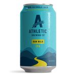 Athletic Brewing Company Craft NA - 12 Pack x 12 Fl Oz Cans - Run Wild IPA - Low-Calorie, Award Winning - The Ultimate Sessionable IPA Subtle Yet Complex Malt Profile