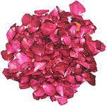 100 Gram Natural Dried Rose Petals Romantic Night Wedding Event Party Decoration in Bulk Flower Petals for Bath Foot Bath Wedding Decoration Sachets DIY Crafts Accessories