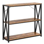 DlandHome Console Table Side Table 3-Tier Shelf for Entryway Hallway Table Living Room Table Sofa Table for Living Room, Entryway, DCA-CZJYB-003