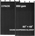2 Pcs Large Sound Dampening Blanket