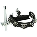 Toca T-2603 Tambourine with Mount - Black