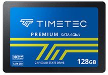 Timetec 128GB SSD 3D NAND SATA III 6Gb/s 2.5 Inch 7mm (0.28") Read Speed Up to 520 MB/s 100TBW SLC Cache Performance Boost Internal Solid State Drive for PC Computer Desktop and Laptop (128GB)