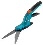 GARDENA Comfort Grass Shears: high Shear with Serrated Cutting Blade, Non-Stick Coating, Runner for a Constant Cutting Height, Ergonomic Grip, for Right-Handed (8733-20)