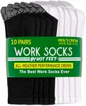 HOT FEET Men's Socks, Cotton Crew S