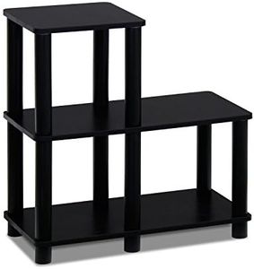 Furinno Turn-N-Tube Accent Decorative Shelf, Espresso/Black