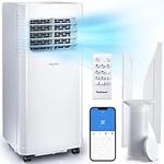 Pro Breeze 4-in-1 Smart Portable Air Conditioner 5000 BTU with Wifi, Remote Control, 24 Hour Timer & Dual Window Venting Kit Included - Powerful Air Conditioning Unit for Home