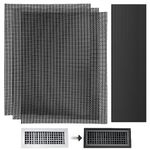 3Pack 400x300mm DIY Floor Vent Covers, PVC Magnetic Vent Covers Air Vent Screen Mesh AC Vent Mesh Cover Register Screen Cover for Floor Wall Ceiling Catch Debris Hair Insect