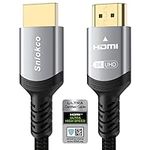 Sniokco 8K HDMI 2.1 Cable 2M, Certified 48Gbps Ultra High Speed Braided HDMI Cable 6.6FT, Support Dynamic HDR, eARC, Dolby Atmos, 8K60Hz, 4K120Hz, HDCP 2.2 2.3, Compatible with HD TV Monitor and More