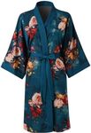 Ledamon Women's Kimono Short Robe f