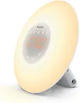 Philips HF3505/60 SmartSleep Wake-up Light, Sunrise Simulation, 2 Natural Sounds, FM Radio & Bedside Lamp