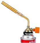 Schrodinger15 80063 Butane Gas Manual Burner Blow Torch Flamethrower Hobby Cooking Lighter(butane gas can not included) Brass Plating