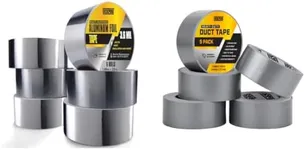 Lockport 5X Heavy Duty Silver Duct Tape & 6X Aluminum Foil Tape Bundle