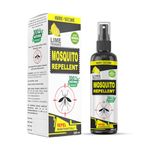 Home-Secure Natural Mosquito Repellent-100 ml With Lime Fregrance| Mosquito Killer Spray | Pet Safe, Kids Safe | Non-Toxic, Eco Friendly, Herbal, No Chemicals | Made With Plant Oils