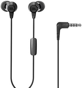 JBL C50HI Wired in-Ear Headphones, Black