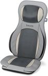 Beurer MG320 3-in-1 Shiatsu Massage Seat Cover - Full Body Massage - Delivers Shiatsu, Spot and Air Pressure Massage - 4X 3D Massage Heads - Infrared Light and Heat Function - Machine Washable