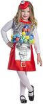 Dress Up America Gumball Machine Costume – Candy Girl Costume for Kids