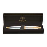 Parker Aster Shiny Chrome |Gold Trim |Ball Pen