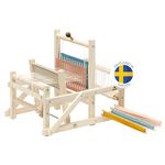 Micki Frame Wooden Weaving Loom Kit + Weaving Yarn — Arts and Crafts for Kids — Girls and Boys Gifts — Age 3+