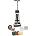 Koblenz Carpet Shampooer and Floor Polisher, 12" Carpet Cleaner with Scrubbing Brushes and Polishing Pads, 144 Ounce Tank, White/Black (P 2600A)