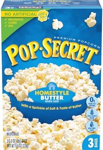 Pop Secret Microwave Popcorn, Homestyle Butter Flavor, 3.2 Oz Sharing Bags, 3 Ct