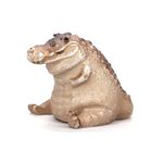 NQEUEPN Alligator Baby Statue Ornament, Chubby Resin Alligator Figurine Decor Small Crocodile Sculpture Mini Animal Garden Decorations Handmade Crocodile Figurine for Collection Desktop Home Ornament