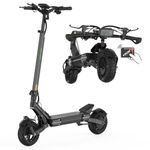 VS6 Off-Road Electric Scooter for Adults, 10 inch Pneumatic Tires Escooter, 18.2Ah Battery Folding Scooters, 40-55 km Range, 265 Lbs Load HD Display Dual Absorption & Rear Motors All Terrain e Scooter
