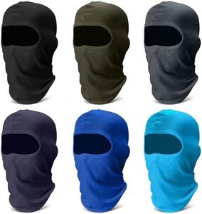 Fivali 6 Pack Balaclava Ski Face Mask: Cooling Neck Gaiter Full Head Mask for Men Women