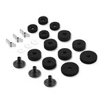 Cheerock 21 Pcs Cymbals Replacement Accessories Cymbal Stand Felts Hi-Hat Clutch Felt Cup with Sleeves, Base Wing Nuts and Washers for Drum Set