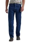 Wrangler Authentics Men's Classic Five-Pocket Regular Fit Straight Leg Jean, Dark Indigo Flex, 32W / 32L