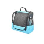 The Fine Living Co. USA Portable Hanging Shower Caddy Organizer with 1 Free Toiletries Case, Quick Dry Mesh Shower Caddy Tote Bag Included 1 Metal Hook, Perfect for Dorm, Camp, Travel, Gym (Aqua)