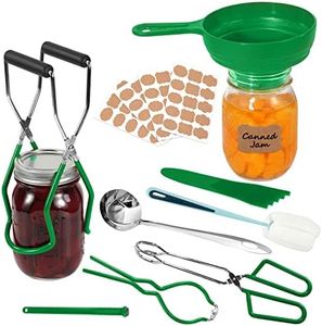 Canning Supplies Starter Kit, All-in-one Canning Kit for Beginners - Food Grade Stainless Steel Canning Tools, Home Canning Set Canning Accessories for Water Bath Canning Equipment