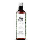 MAJESTIC PURE Tea Tree Oil for Hair | With Argan, Jojoba & Grapeseed Oils | Soothes Itchy Scalp | Non GMO Verified | 198 ml