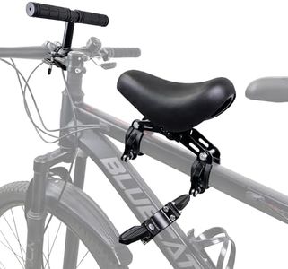 Alaxciax Front Mounted Bicycle Seats for Children, Kid Bike Seat Mountain with Handlebars Foot Pedals for Children 2~5 Years (Black) (Black)