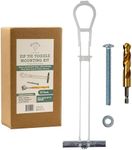 Heavy Duty Zip Tie Toggle Anchor Mounting Kit - Drywall Anchors and Screws - Includes Washers, Bolts, and Custom Drill Bit - Used to Hang Heavy Items Including tv Mount - 1/4"-20x 2 1/2" Bolt 10 Pack